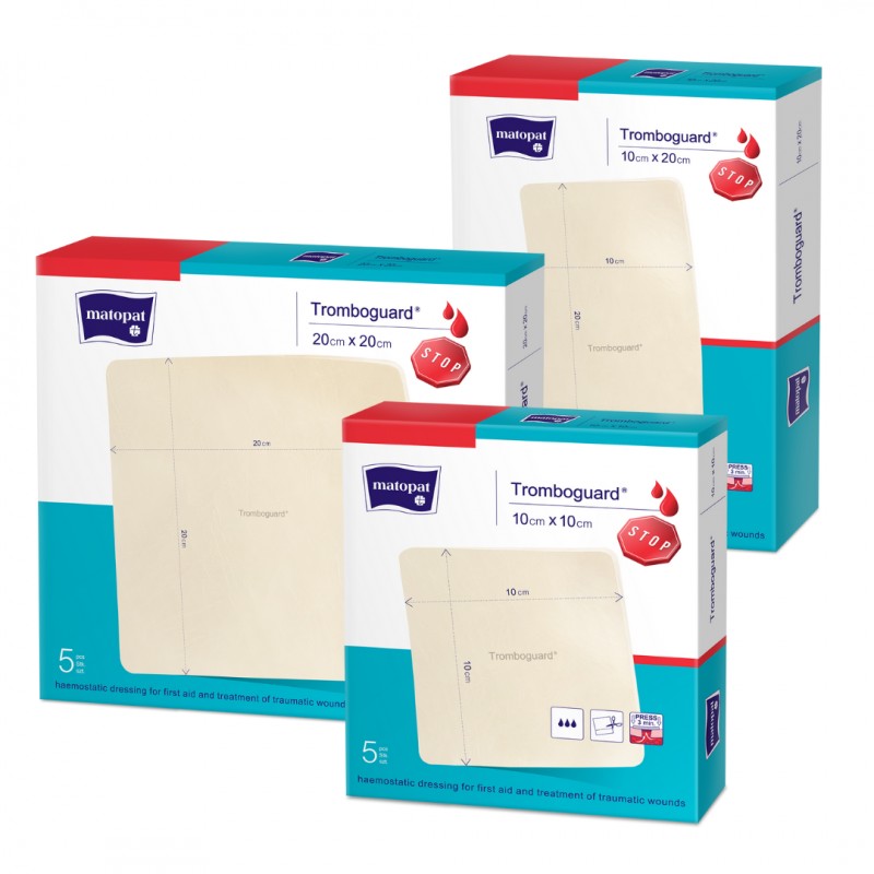 Tricomed Tromboguard steril, vérzéscsillapító kötszer