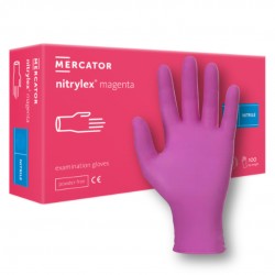 Mercator nitrylex nitril kesztyű, magenta, 100 db