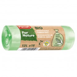 Paclan For Nature biológiailag lebomló szemeteszsák, 12 l