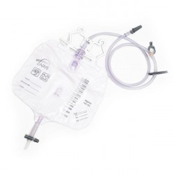 Steril vizeletgyűjtőzsák, mintavételi nyílással