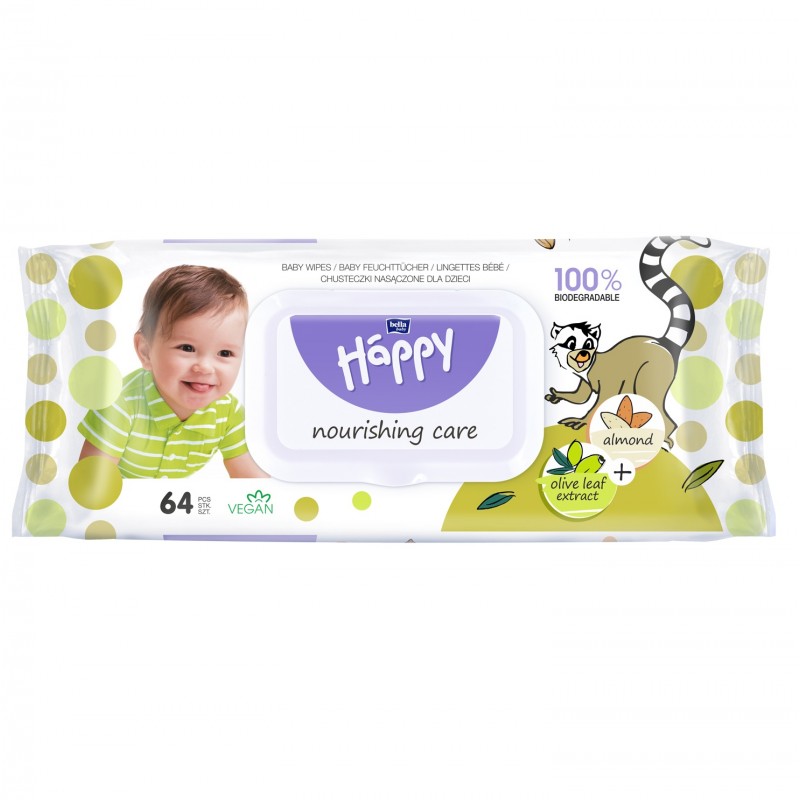 Bella Baby Happy Almond&Olive nedves babatörlőkendő