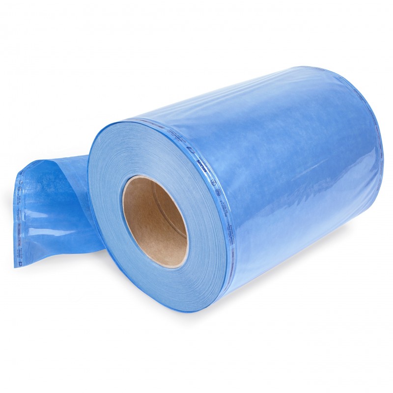 BOM papír-fólia lapos tasak sterilizáláshoz