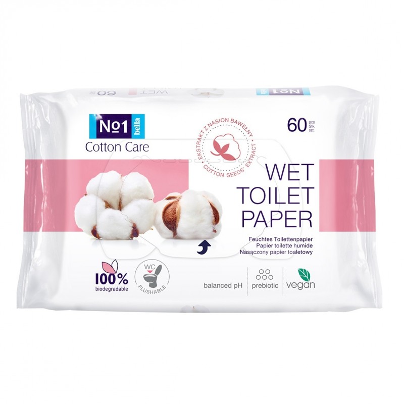 Bella No1 Cotton Care nedves WC-papír